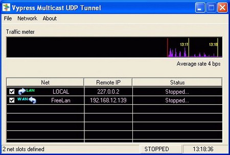 Основной экран VMT